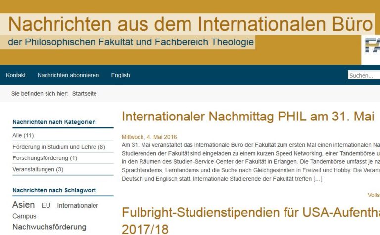 Blog des internationalen Büros