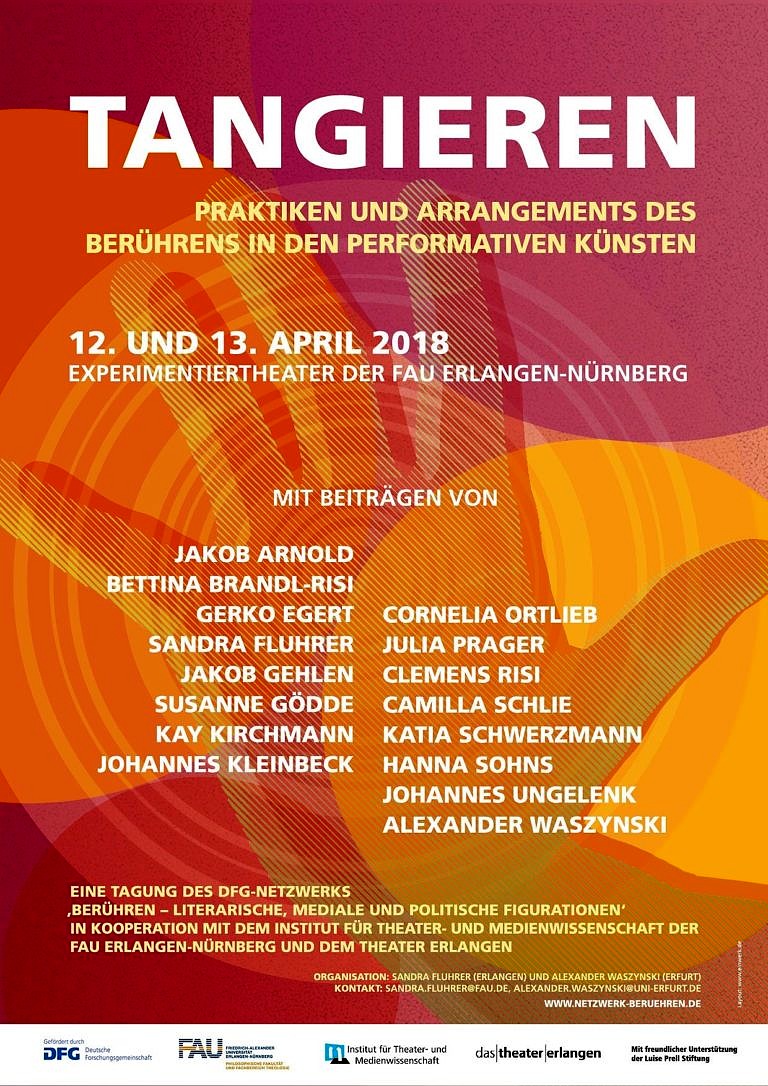 Tangieren – Praktiken und Arrangements des Berührens in den performativen Künsten