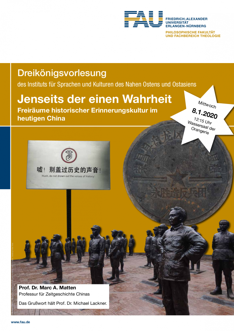 Dreikönigsvorlesung des Instituts für Sprachen und Kulturen des Nahen Ostens und Ostasiens