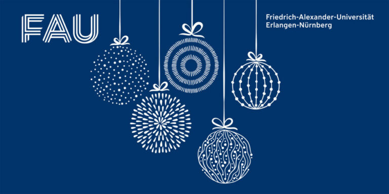 Neu: Weihnachtskarte im FAU Design