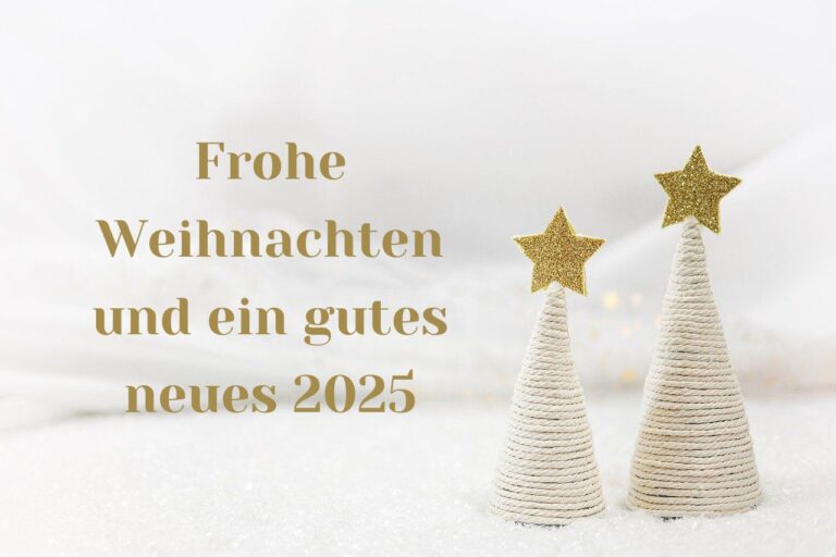 Frohe Weihnachten und die besten Wünsche für 2025