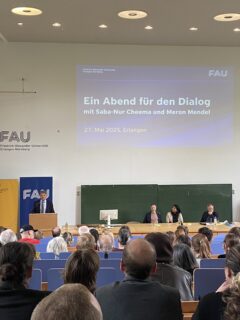 Begrüßung und Vorstellung der Gäste durch FAU-Präsident Prof. Dr. Joachim Hornegger