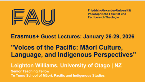Zum Artikel "Lehre bereichern und internationalen Austausch stärken – Gastvorträge aus Neuseeland im Rahmen einer Erasmus+ Teaching Mobility"
