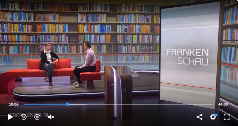 Prof. Dr. Svenja Hagenhoff im Interview bei der Frankenschau zu Büchern und Lesen